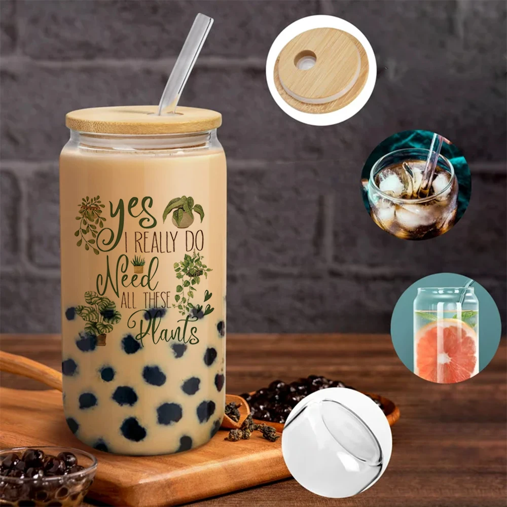 16oz Yes I Really Do Need All These Plants Gift for Plant Lover Glass For Heat Resistant High Drinking Cup With Straws Lids
16oz Yes I Really Do Need All These Plants Gift for Plant Lover Glass For Heat Resistant High Drinking Cup With Straws Lids