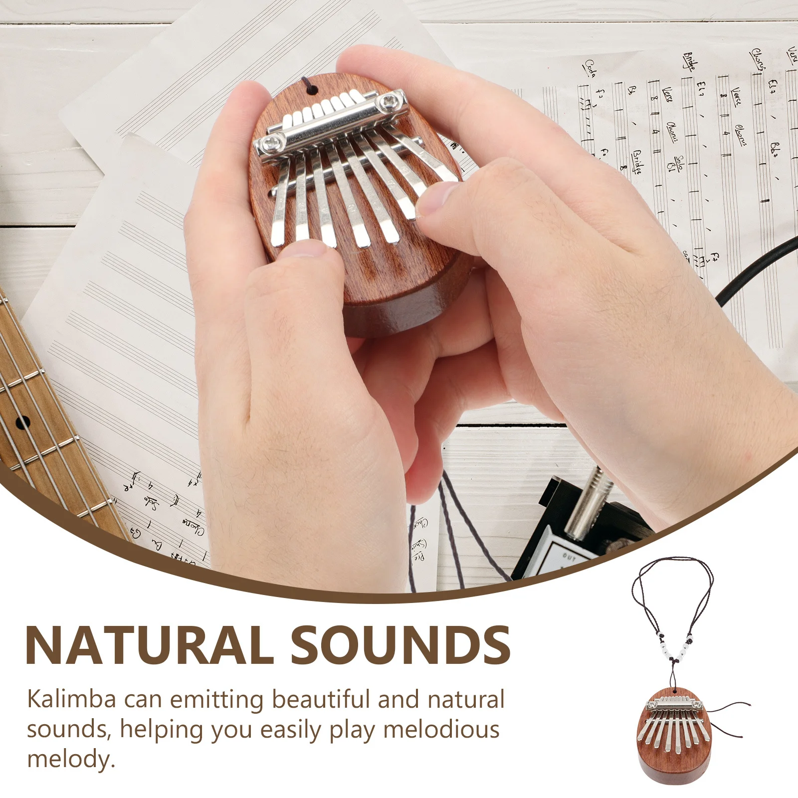 Portable Mini Wooden Kalimba Thumb Piano Finger Piano Hanging Rope Music Instrument Ideal for Beginners Adults Recording
Portable Mini Wooden Kalimba Thumb Piano Finger Piano Hanging Rope Music Instrument Ideal for Beginners Adults Recording