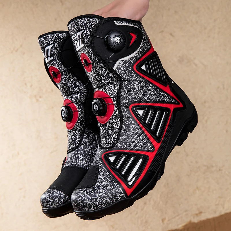 Men's Motorcycle Riding Boots Waterproof Motocross Cycling Shoes Off-Road Motorbike Racing Anti-Drop Breathable Soft Equipment
Men's Motorcycle Riding Boots Waterproof Motocross Cycling Shoes Off-Road Motorbike Racing Anti-Drop Breathable Soft Equipment