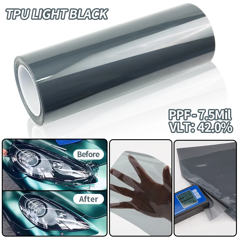 Light Black Self-Healing TPU Lamp Film Car Wrap for Headlights & Tail Lights Durable & Easy-to-Install Auto Sticker
Light Black Self-Healing TPU Lamp Film Car Wrap for Headlights & Tail Lights Durable & Easy-to-Install Auto Sticker
