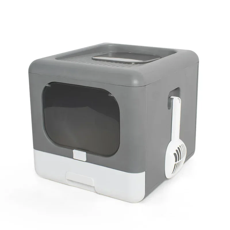Cat Litter Box Fully Closed Drawer Type Folding Cat Excrement Basin Deodorizing and Anti-splashing Cat Toilet
Cat Litter Box Fully Closed Drawer Type Folding Cat Excrement Basin Deodorizing and Anti-splashing Cat Toilet