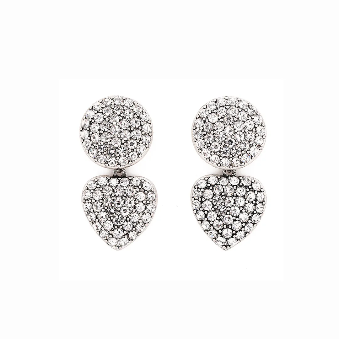 To Reines Fashion Vintage Inlaid Zircon Love Heart Pendant Earrings For Women Classic Jewelry High Quality Trend Pendientes
To Reines Fashion Vintage Inlaid Zircon Love Heart Pendant Earrings For Women Classic Jewelry High Quality Trend Pendientes