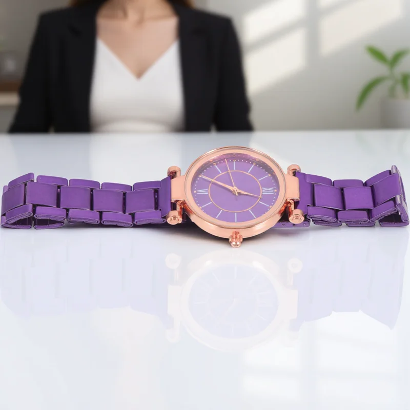 Stainless Steel Women Fashion Quartz Wristwatch Scratch Resistant Durable Simple Lightweight Adjustable Business Leisure
Stainless Steel Women Fashion Quartz Wristwatch Scratch Resistant Durable Simple Lightweight Adjustable Business Leisure