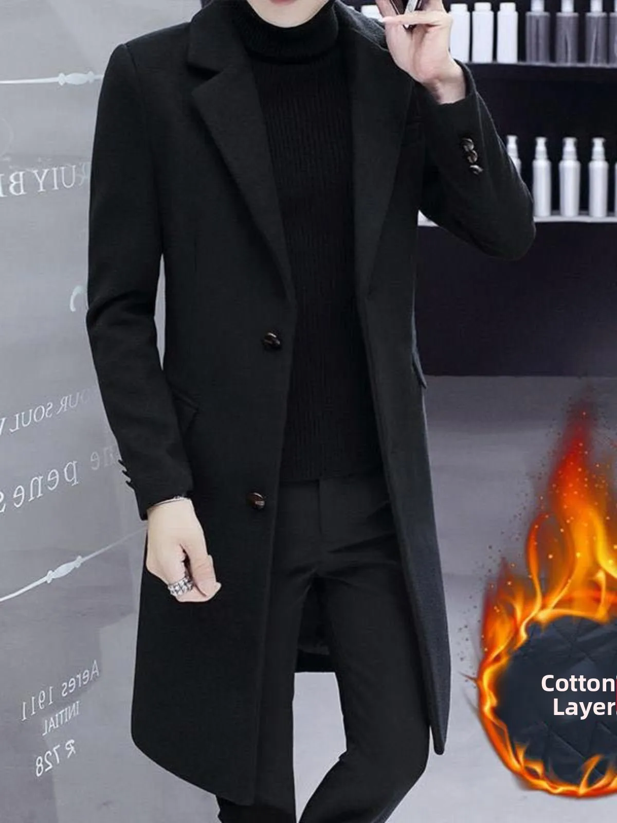 Spring Autumn Large Size Men's Coat Trendy Korean Version Slim Fit Woolen Jaet New Model Spring Tweed Coat Long Sle Doubl...
Spring Autumn Large Size Men's Coat Trendy Korean Version Slim Fit Woolen Jaet New Model Spring Tweed Coat Long Sle Doubl...