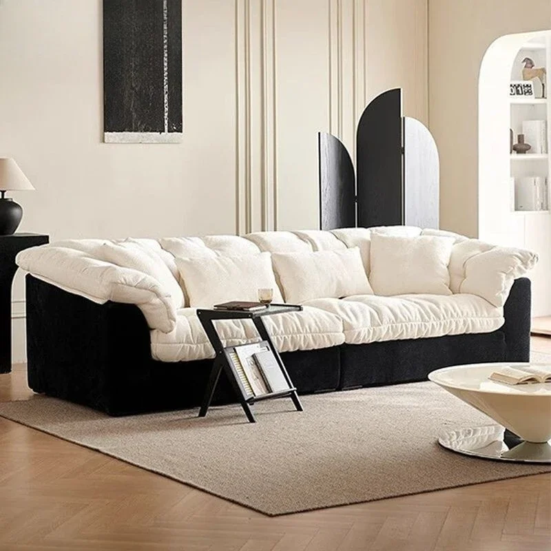 Italian minimalist sofa Home living room Chenier velvet fabric sofa
Italian minimalist sofa Home living room Chenier velvet fabric sofa