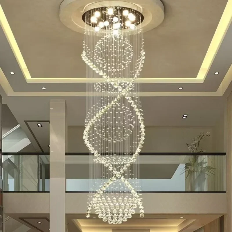 Crystal Chandelier Modern Spectacular LED Spiral Ball Raindrop K9 Ceiling Light Fixture Living Room Hotel Corridor Foyer
Crystal Chandelier Modern Spectacular LED Spiral Ball Raindrop K9 Ceiling Light Fixture Living Room Hotel Corridor Foyer