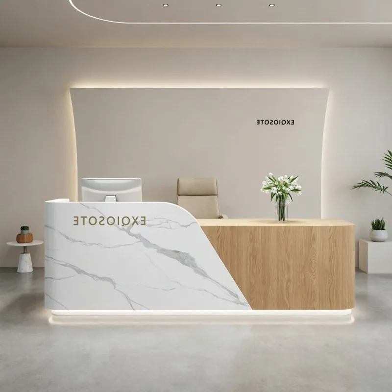 Display Hotels Reception Desks Drawers Aesthetic Office Specialty Reception Desk Counter Beauty Empfangs Tresen Furniture
Display Hotels Reception Desks Drawers Aesthetic Office Specialty Reception Desk Counter Beauty Empfangs Tresen Furniture