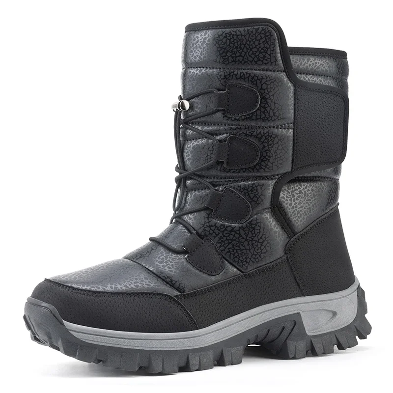 New Men's Warm Plush Snow Boots High Top Winter Men's Ankle Boot Waterproof Motorcycle Boots Outdoor Non-Slip Men Hiking Boots
New Men's Warm Plush Snow Boots High Top Winter Men's Ankle Boot Waterproof Motorcycle Boots Outdoor Non-Slip Men Hiking Boots