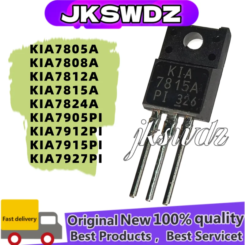10/PCS New Original KIA7805A KIA7808A KIA7812A KIA7815A KIA7824A KIA7905PI KIA7912PI KIA7915PI KIA7927PI TO-220F
10/PCS New Original KIA7805A KIA7808A KIA7812A KIA7815A KIA7824A KIA7905PI KIA7912PI KIA7915PI KIA7927PI TO-220F