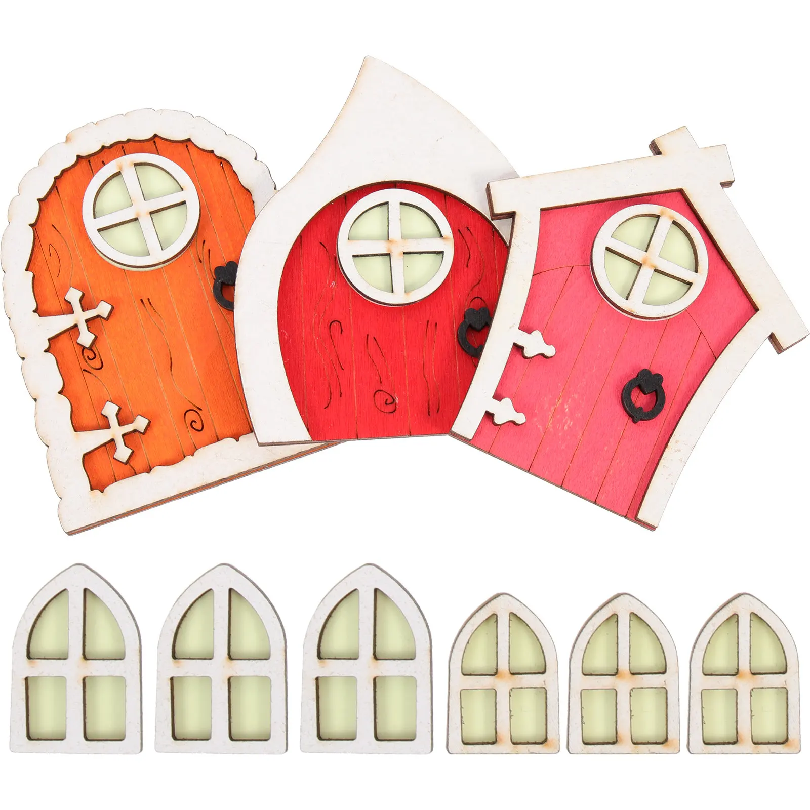 3Sets Miniature Fairy Door Decor Garden Wooden Craft Luminous Tree Door Hangings Natural Wood Fairy House Decoration Outdoor
3Sets Miniature Fairy Door Decor Garden Wooden Craft Luminous Tree Door Hangings Natural Wood Fairy House Decoration Outdoor