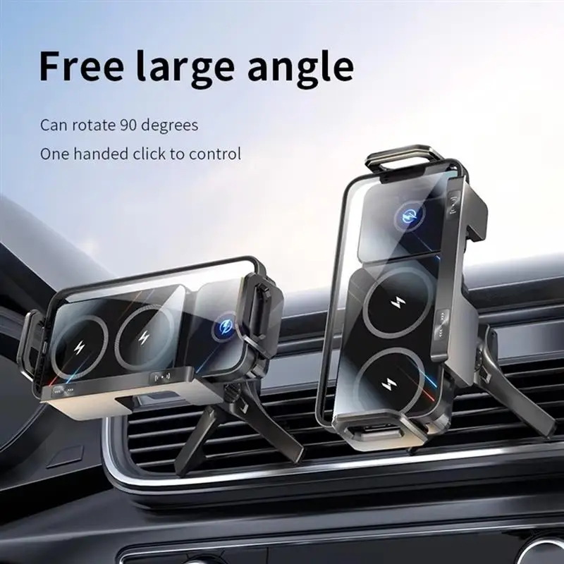 AP-15W Wireless Fast Car Charger Mount Gravity Car Phone Holder For Smart Phone Automatic Rotating Universal Phone Stand
AP-15W Wireless Fast Car Charger Mount Gravity Car Phone Holder For Smart Phone Automatic Rotating Universal Phone Stand