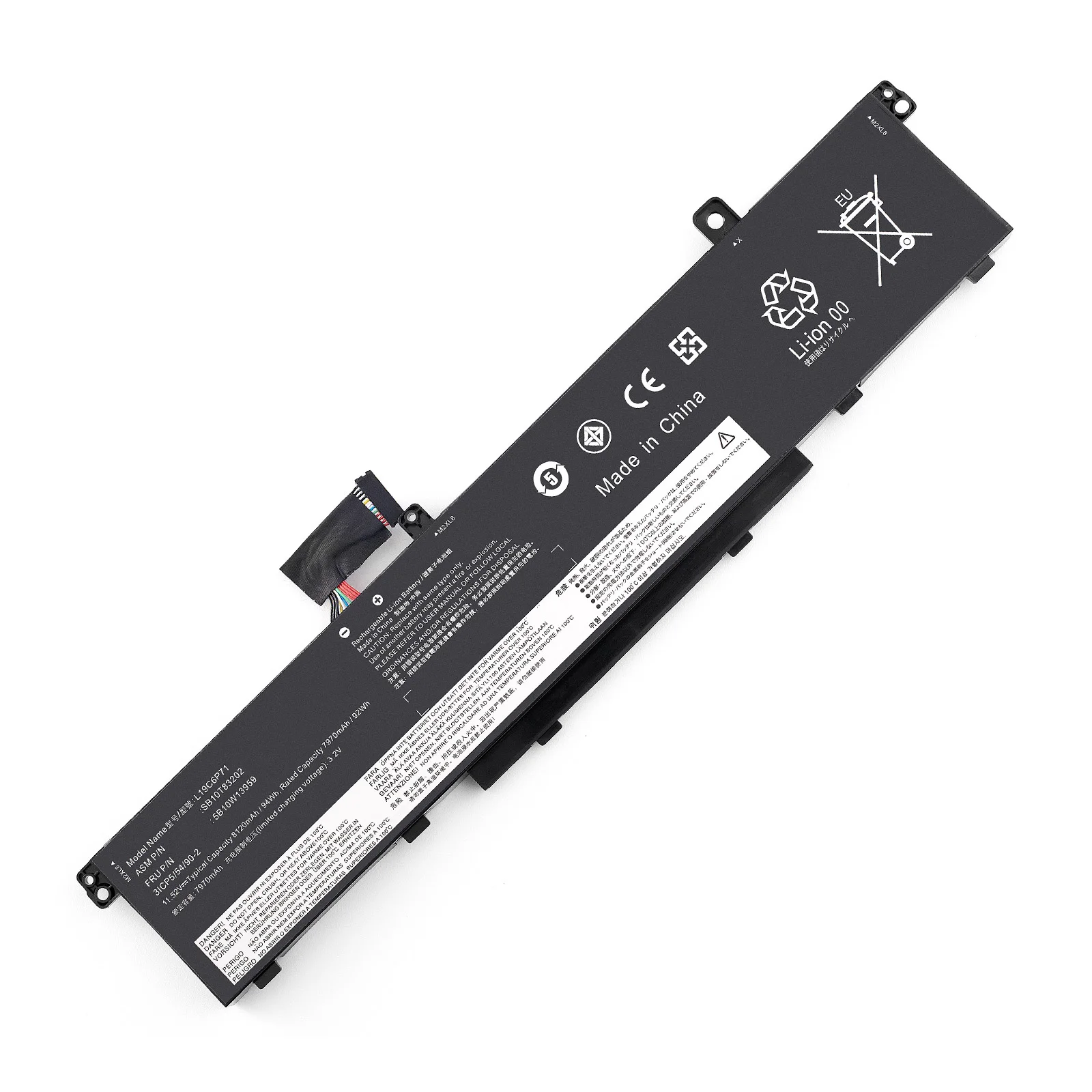 L19C6P71 L19L6P71 Laptop Battery For Lenovo ThinkPad P15 P17 T15G 1st Gen P15 P17 T15G 2nd Gen 11.52V 94Wh
L19C6P71 L19L6P71 Laptop Battery For Lenovo ThinkPad P15 P17 T15G 1st Gen P15 P17 T15G 2nd Gen 11.52V 94Wh