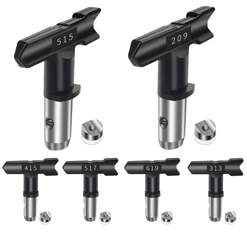 6Pcs Spray Tips For Airless Paint Sprayer, Reversible Spray Tip Airless Paint Sprayer Nozzles Tips
6Pcs Spray Tips For Airless Paint Sprayer, Reversible Spray Tip Airless Paint Sprayer Nozzles Tips