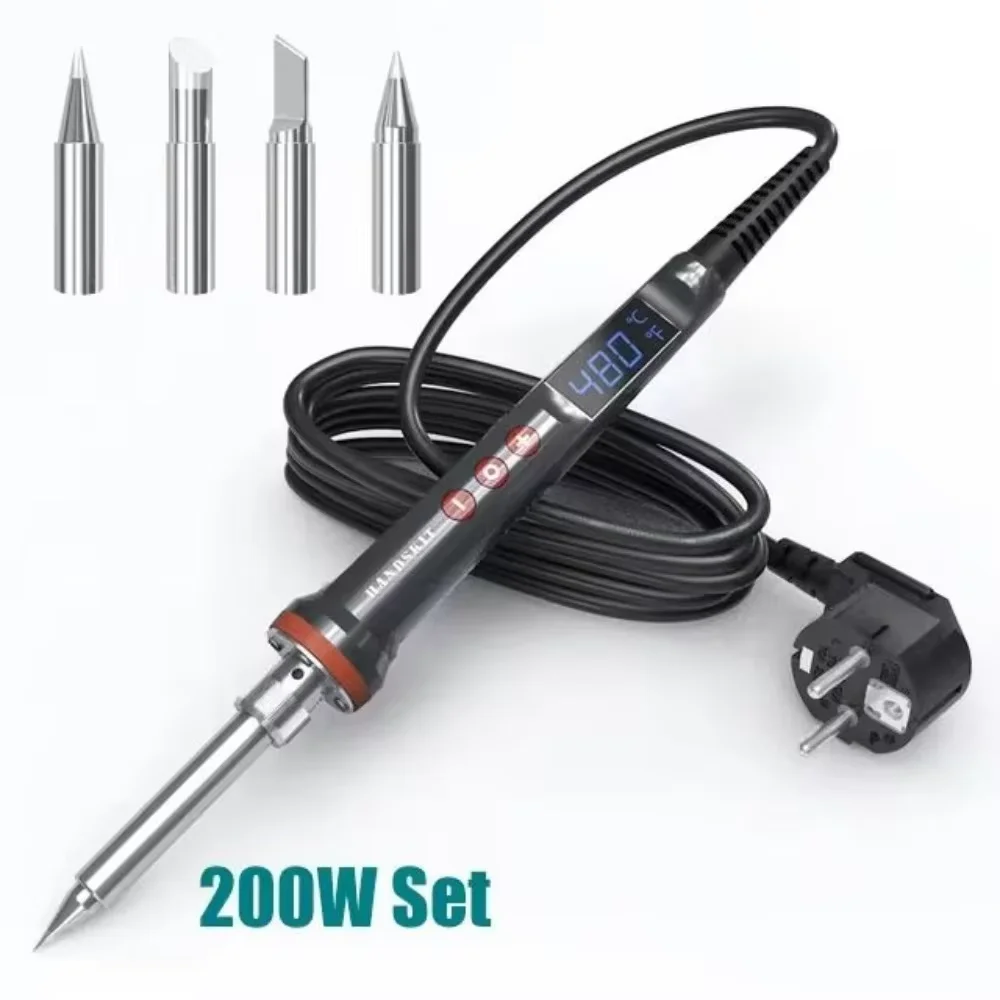 Motorcycle Repair Soldering Iron, 200W Digital Adjustable Temp Welding Tool, Portable Auto Sleep Design for Electronic PCB Work
Motorcycle Repair Soldering Iron, 200W Digital Adjustable Temp Welding Tool, Portable Auto Sleep Design for Electronic PCB Work