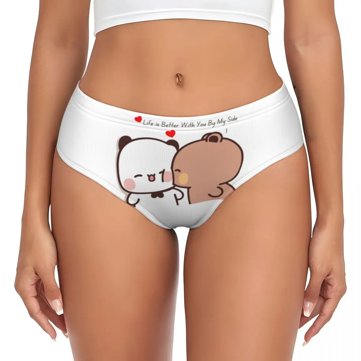 Panda Bear And Brownie True Love Bubu Dudu Couple Brief Panties Comfort Stretch Underwear Valentine's Day Gifts Underpants
Panda Bear And Brownie True Love Bubu Dudu Couple Brief Panties Comfort Stretch Underwear Valentine's Day Gifts Underpants