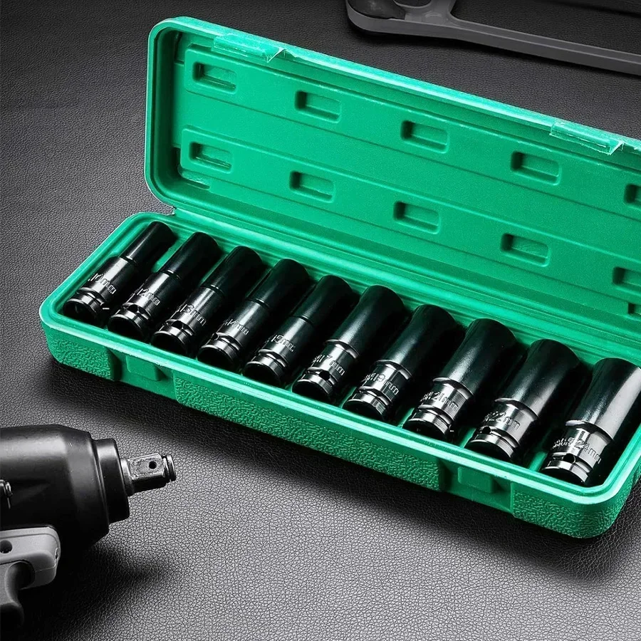 10-piece set Socket wrench set, universal socket wrench set, deep-slot socket wrench set, pneumatic maintenance tool wrench
10-piece set Socket wrench set, universal socket wrench set, deep-slot socket wrench set, pneumatic maintenance tool wrench