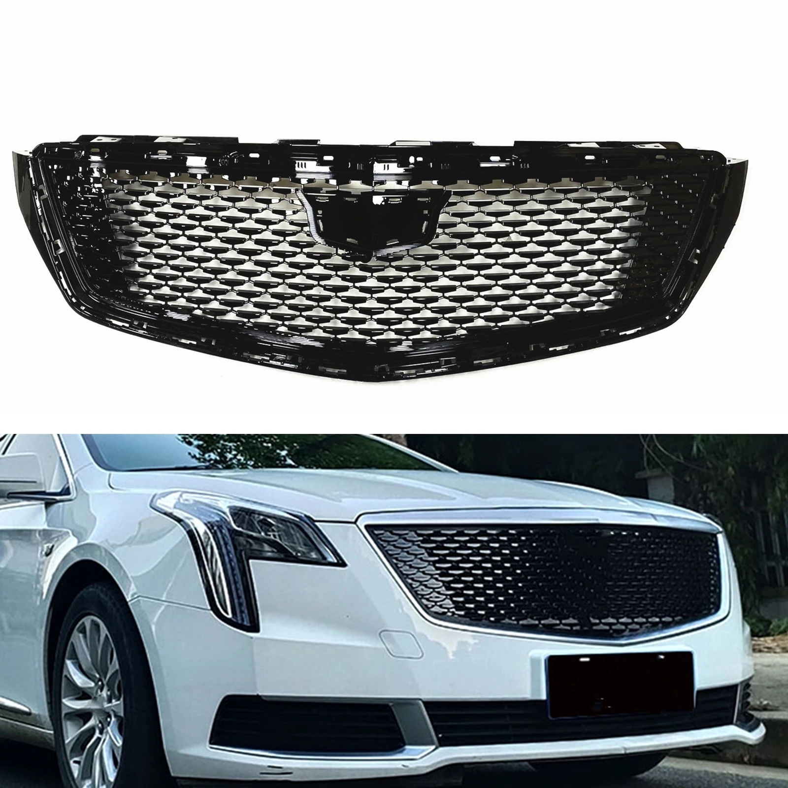 Front Grille For Cadillac XTS 2018 2019 2020 Black/Silver Car Upper Bumper Hood Mesh Grid Racing Grills Body Kit
Front Grille For Cadillac XTS 2018 2019 2020 Black/Silver Car Upper Bumper Hood Mesh Grid Racing Grills Body Kit