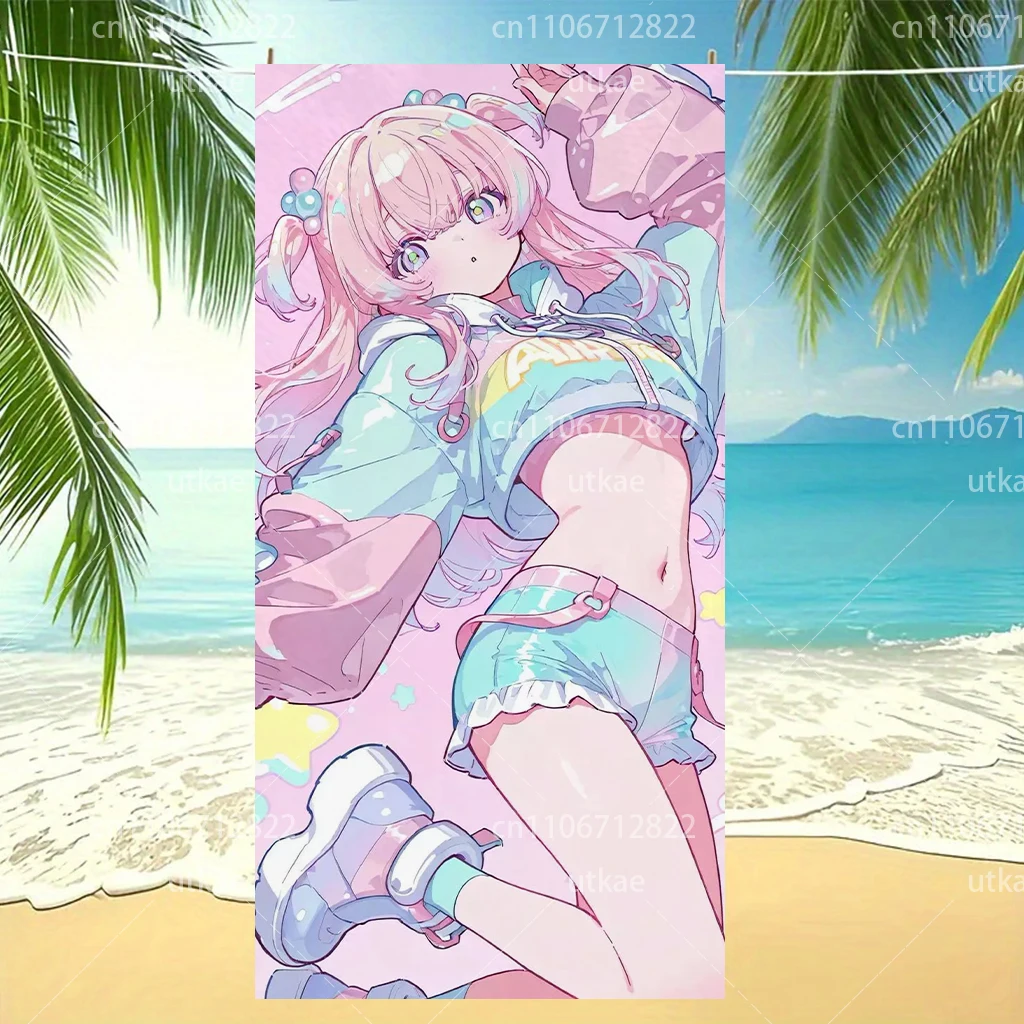 Kawaii Pastel Anime Girl Beach Towel Microfiber Quick Dry Large Bath Towel for Teens Cute Aesthetic Sandproof Swim Towel
Kawaii Pastel Anime Girl Beach Towel Microfiber Quick Dry Large Bath Towel for Teens Cute Aesthetic Sandproof Swim Towel