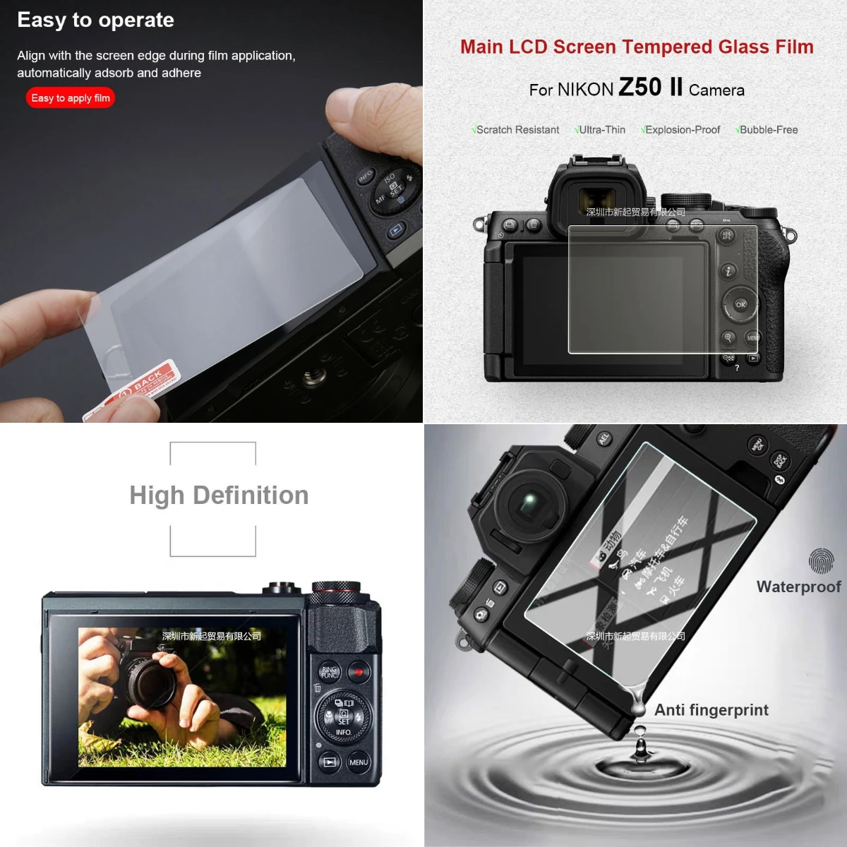 For Nikon Z50II Z50 II Mark2 MarkII Shockproof 9H Glass Protector Enhanced Edge Coverage
For Nikon Z50II Z50 II Mark2 MarkII Shockproof 9H Glass Protector Enhanced Edge Coverage
