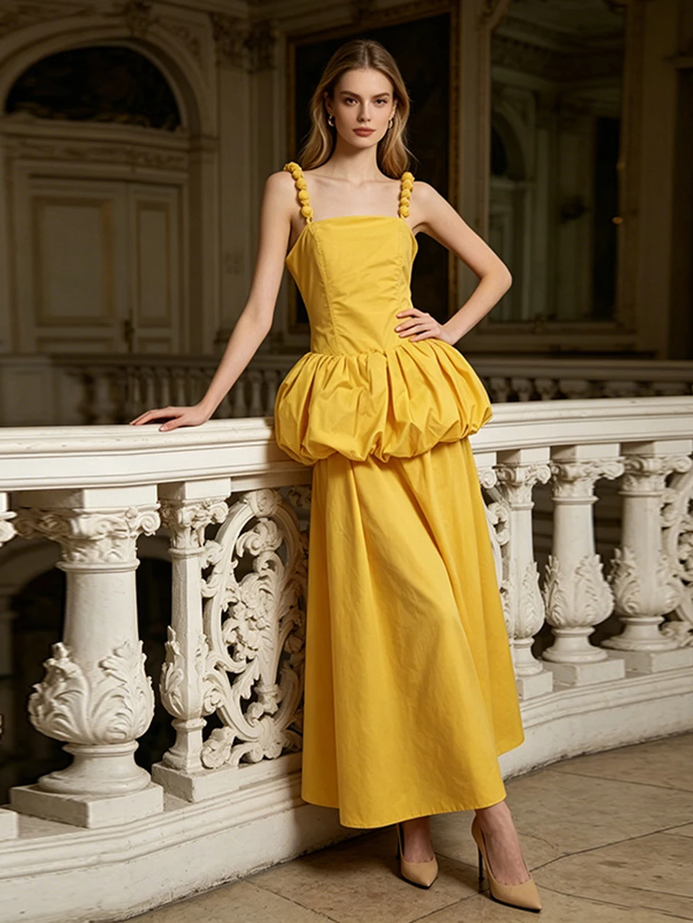 Fresh And Sweet Vacation Style Camisole Spicy Girl Long Skirt New Style Temperament Waist Cinching Patchwork Dress
Fresh And Sweet Vacation Style Camisole Spicy Girl Long Skirt New Style Temperament Waist Cinching Patchwork Dress