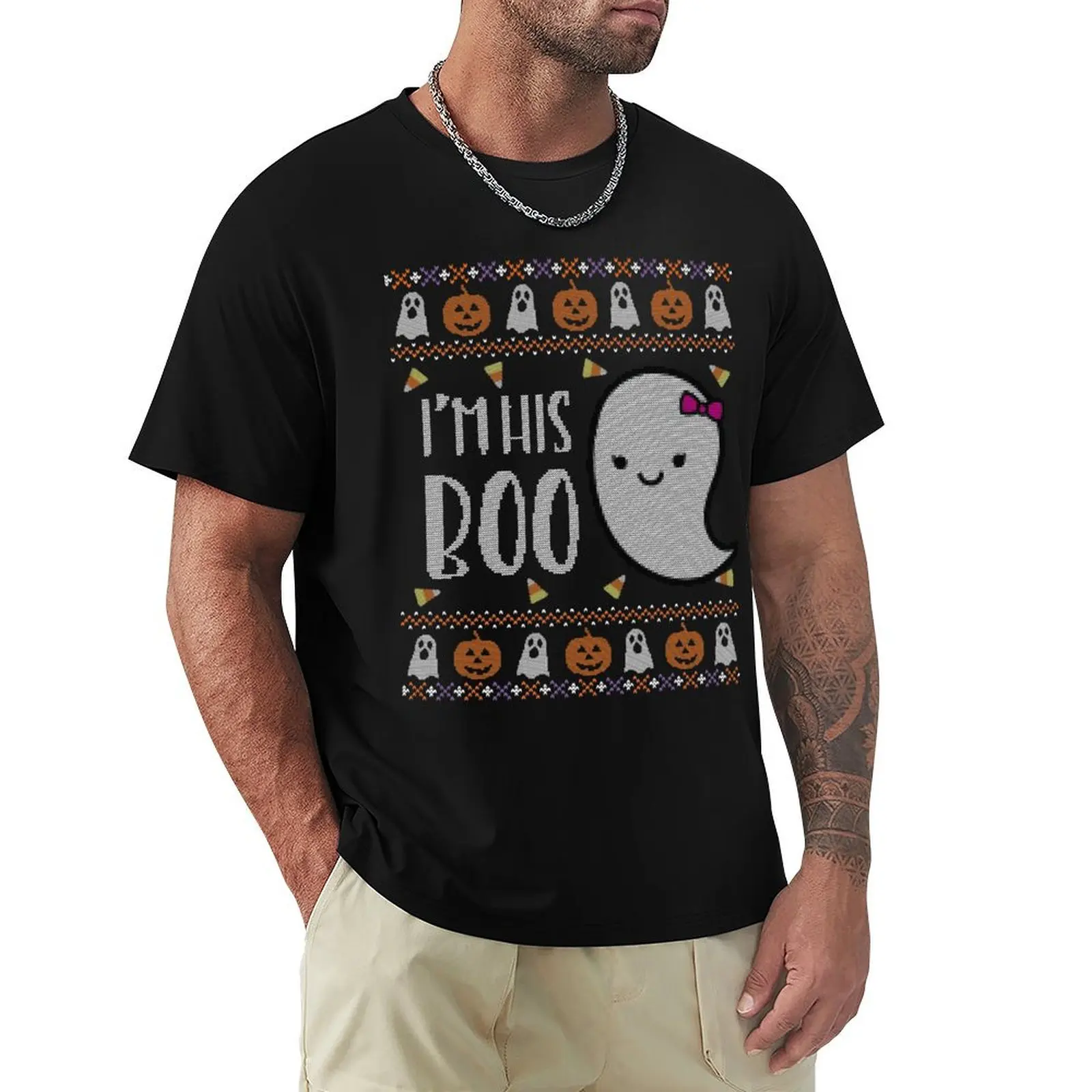 Ugly Halloween Sweater, I'm His Boo Ghost T-Shirt Louboutins oversized funny costumes men t shirt
Ugly Halloween Sweater, I'm His Boo Ghost T-Shirt Louboutins oversized funny costumes men t shirt