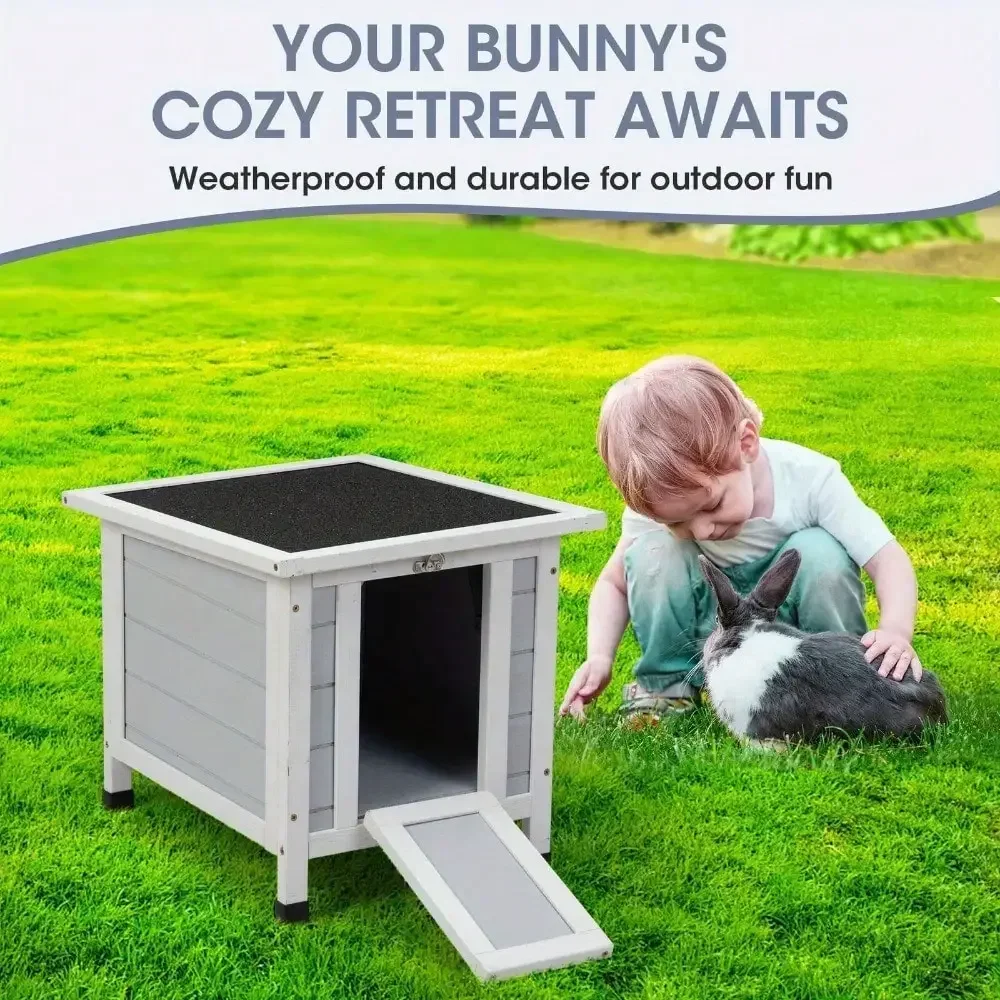 Rabbit Hutch Bunny Cage Small Animal House w/ Ramp Door Indoor/ Outdoor, Weatherproof Rabbit Hutch Hideout Indoor Bunny Cage
Rabbit Hutch Bunny Cage Small Animal House w/ Ramp Door Indoor/ Outdoor, Weatherproof Rabbit Hutch Hideout Indoor Bunny Cage