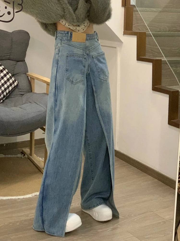 Woman Solid Color Jeans Tie-dyed Denim Wash Pants Trousers Pockets Sweatpants All-match Cargo Design Pants Y2k Hip-hop Ins
Woman Solid Color Jeans Tie-dyed Denim Wash Pants Trousers Pockets Sweatpants All-match Cargo Design Pants Y2k Hip-hop Ins