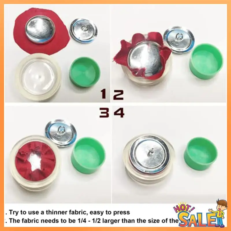 1 Set Cover Button Kit With 5 Different Size Buttons & Tools, DIY Fabric Button With Maker, Button Maker Machine
1 Set Cover Button Kit With 5 Different Size Buttons & Tools, DIY Fabric Button With Maker, Button Maker Machine