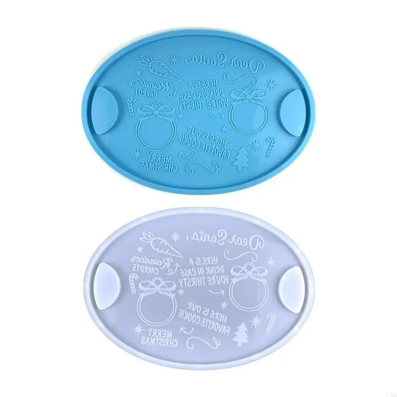 Формы из силиконовой смолы овальной формы, форма для рождественского подноса, подходит для подставок для ювелирных изделий, и 
Формы из силиконовой смолы овальной формы, форма для рождественского подноса, подходит для подставок для ювелирных изделий, и