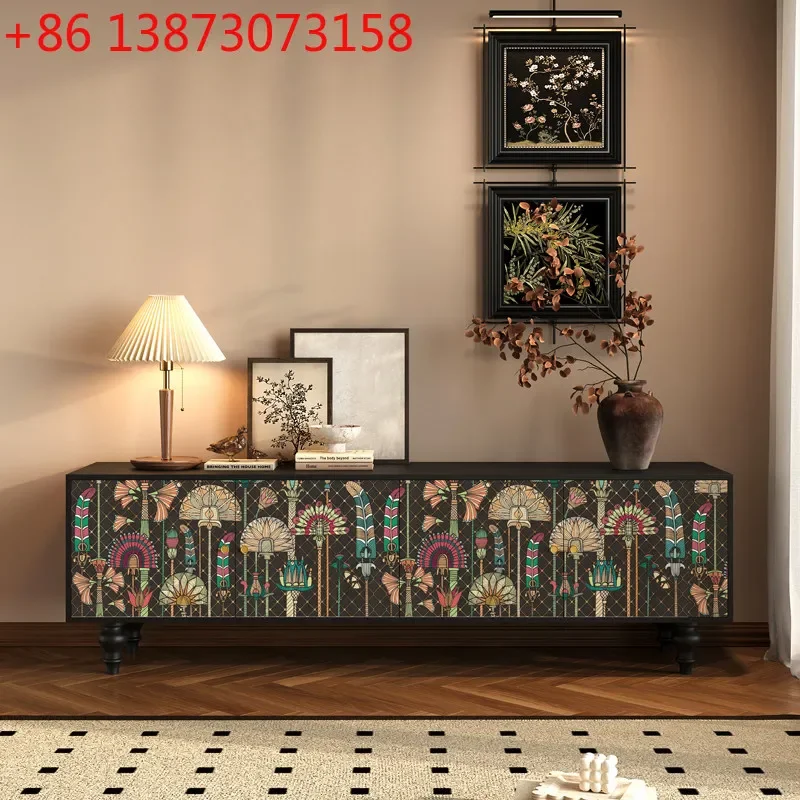 Solid wood abstract art integrated painting custom living room bedroom display cabinet
Solid wood abstract art integrated painting custom living room bedroom display cabinet