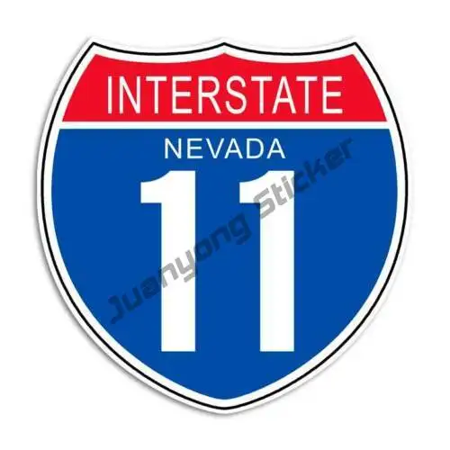 Interstate 11 Sticker - Nevada Highway Sign Decal Las Vegas Car Stickers Funny Bodywork Front Windshield Suv Decoration Exterior
Interstate 11 Sticker - Nevada Highway Sign Decal Las Vegas Car Stickers Funny Bodywork Front Windshield Suv Decoration Exterior