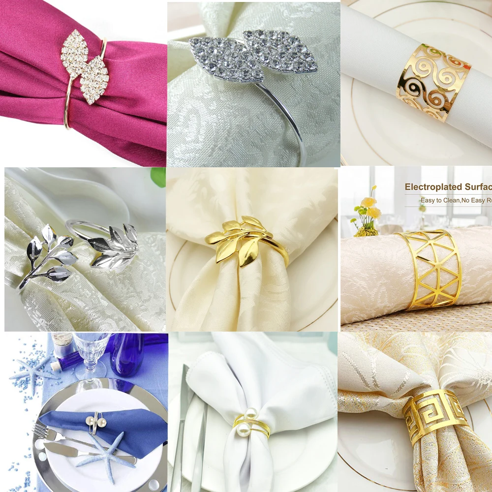 1pcs Alloy Napkin Rings Wedding napkin holder Decoration Ring Table Decoration Accessories For Dinner Table Napkin Party Supplie
1pcs Alloy Napkin Rings Wedding napkin holder Decoration Ring Table Decoration Accessories For Dinner Table Napkin Party Supplie