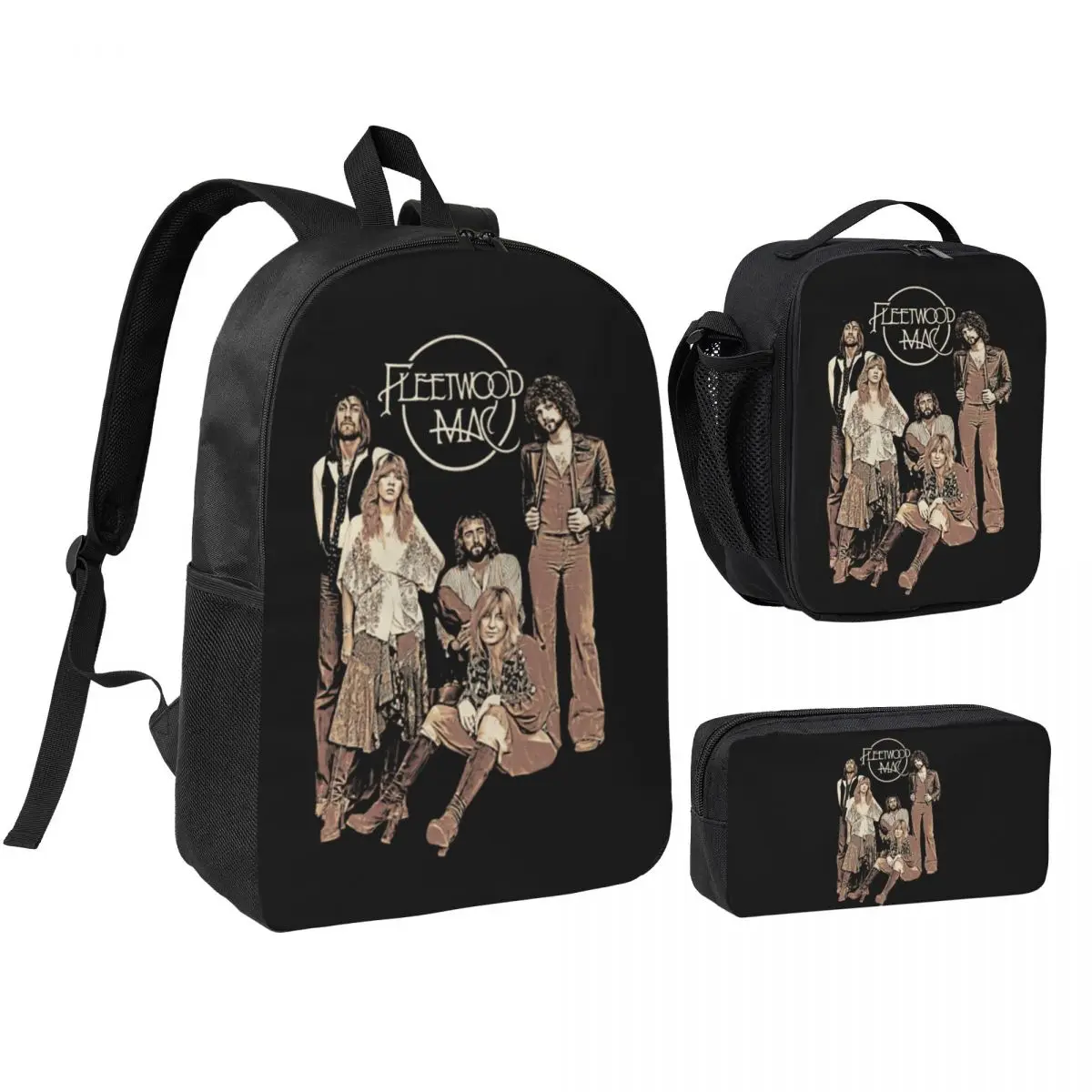 Vintage Fleetwood Mac Backpack Boys Girls BookBag School Bag Shoulder Bags 3ps Insulated Lunch Bag Pencil Case
Vintage Fleetwood Mac Backpack Boys Girls BookBag School Bag Shoulder Bags 3ps Insulated Lunch Bag Pencil Case