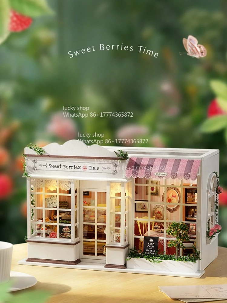 Sweet Berry Time Bakery DIY House Model, Handmade Scene Building Ornament, Creative Birthday Gift
Sweet Berry Time Bakery DIY House Model, Handmade Scene Building Ornament, Creative Birthday Gift