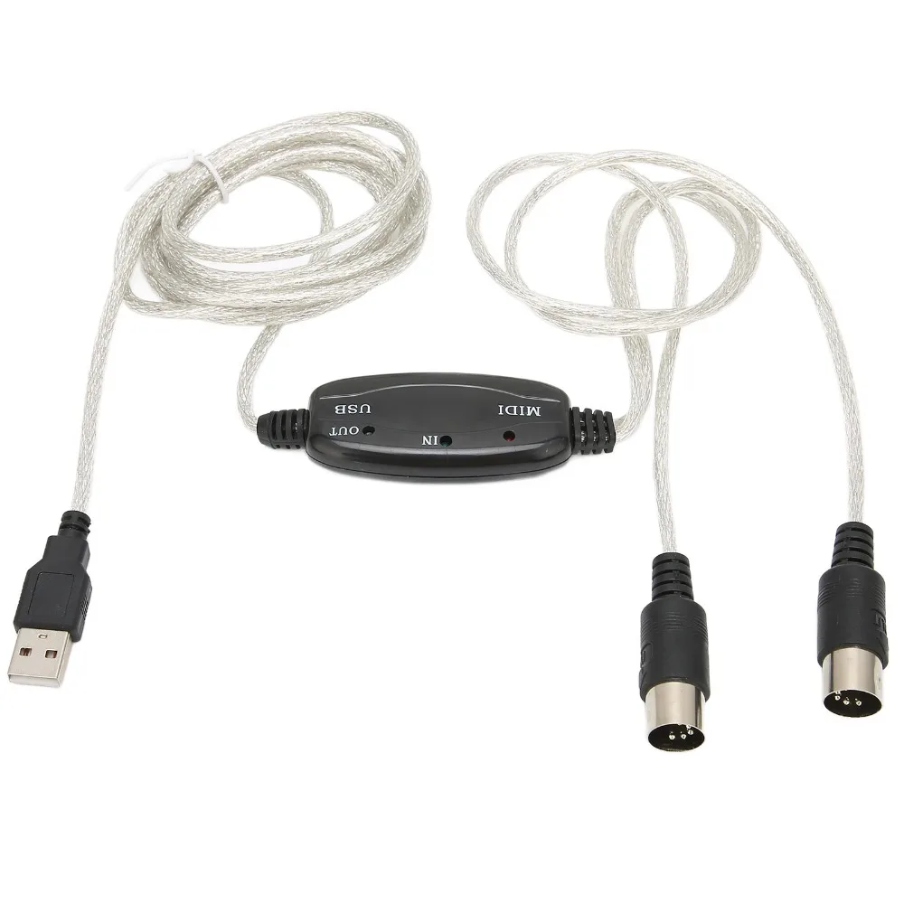 2 in 1 USB to MIDI Cable Plug and Play 2m//6.5ft 16 Channels PC to Synthesizer No Driver Needed MIDI Cord Adapter
2 in 1 USB to MIDI Cable Plug and Play 2m//6.5ft 16 Channels PC to Synthesizer No Driver Needed MIDI Cord Adapter