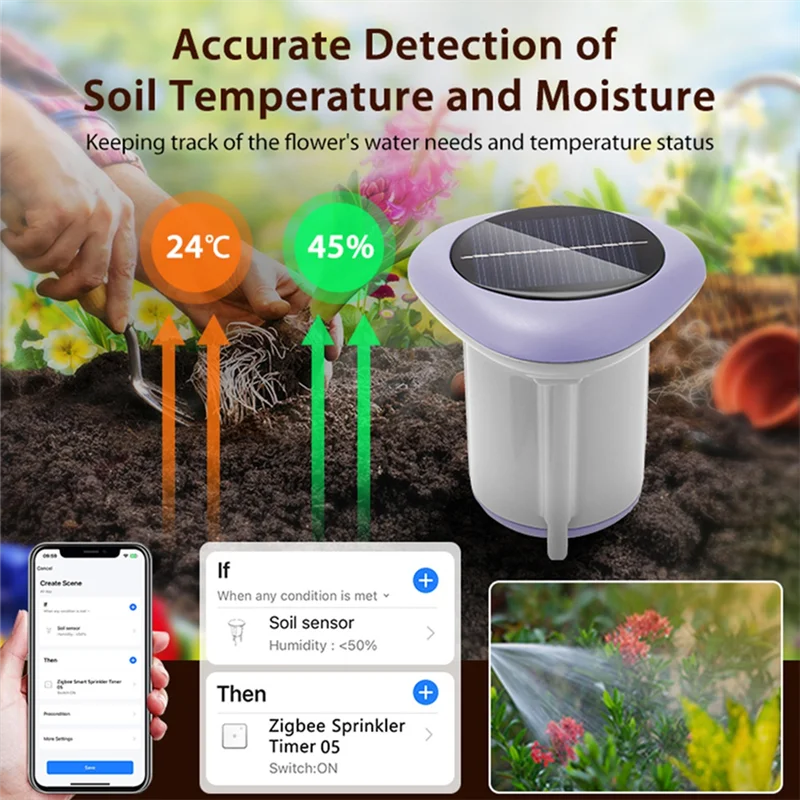 -A99Z Tuya Smart Zigbee датчик почвы, солнечный датчик почвы, измеритель температуры и влажности посадки, IP66, беспроводной тестер почвы
-A99Z Tuya Smart Zigbee датчик почвы, солнечный датчик почвы, измеритель температуры и влажности посадки, IP66, беспроводной тестер почвы