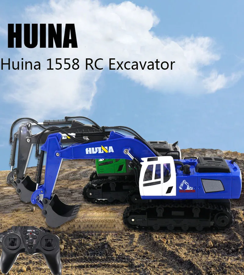 Huina 1558 RC Capterpillar Engineering Truck 2.4G 1/18 11CH Professional Remote Control Excavator Construction Tractor Toy Car
Huina 1558 RC Capterpillar Engineering Truck 2.4G 1/18 11CH Professional Remote Control Excavator Construction Tractor Toy Car