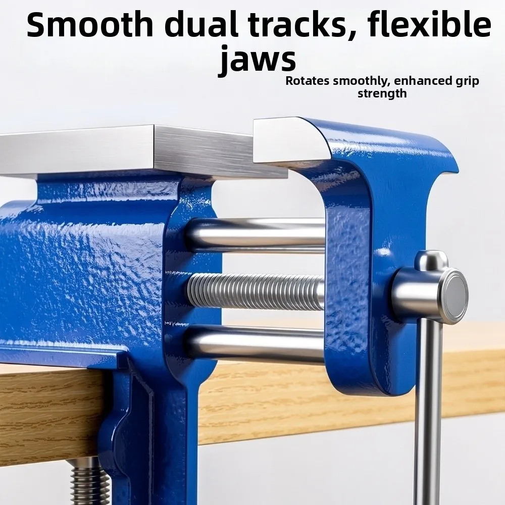 Industrial Grade Bench Vise Blue Coated High Toughness Workbench Vice Cast Iron Wide Opening Industrial Vise Hardware Repair
Industrial Grade Bench Vise Blue Coated High Toughness Workbench Vice Cast Iron Wide Opening Industrial Vise Hardware Repair