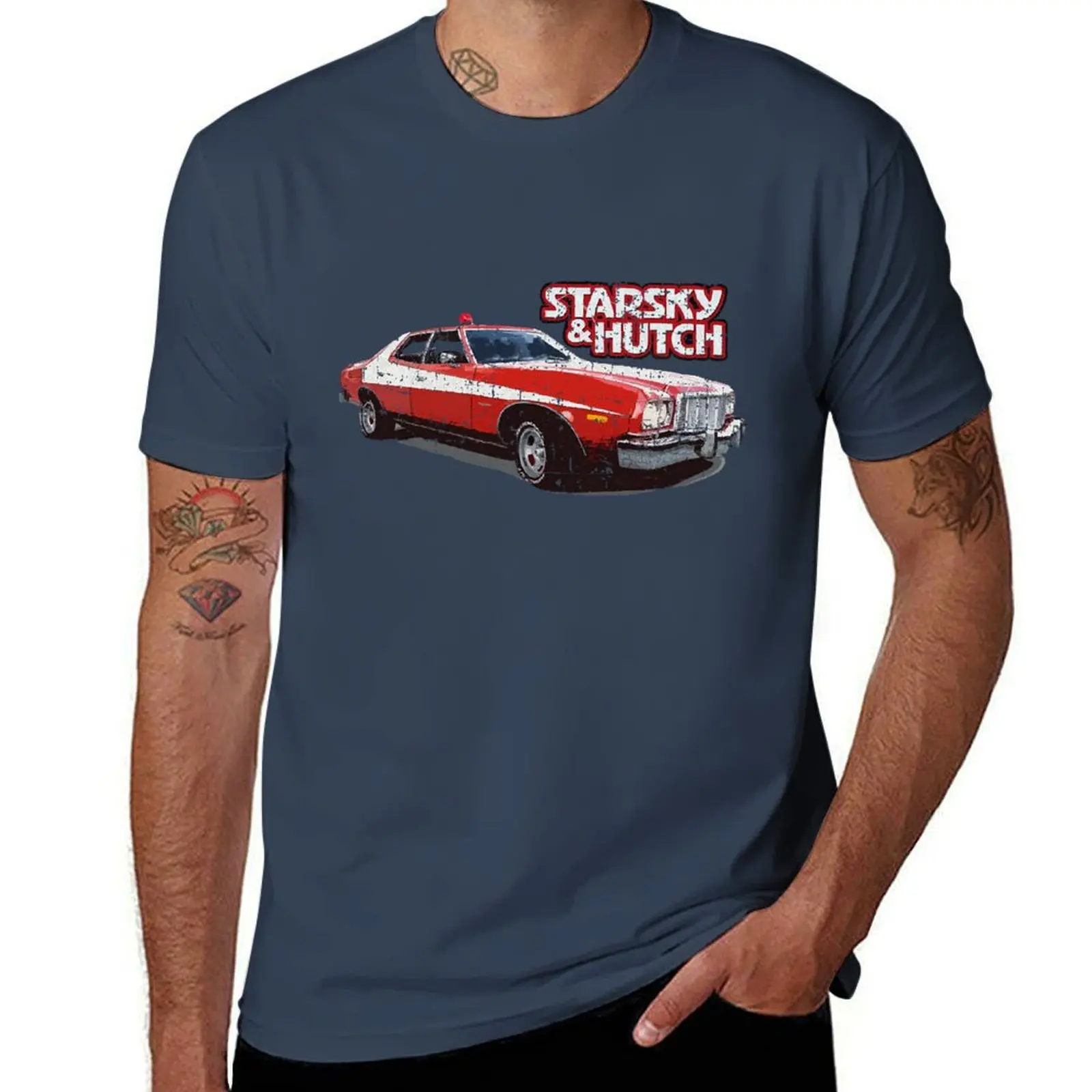 distressed Starsky Hutch, T-Shirt Casual Basic Short Sleeve T-Shirt
distressed Starsky Hutch, T-Shirt Casual Basic Short Sleeve T-Shirt