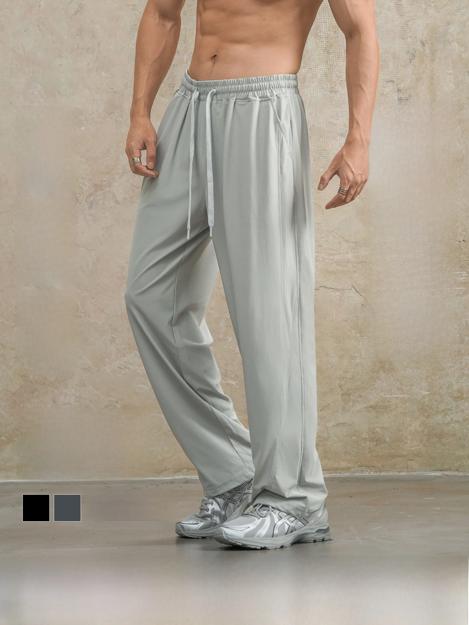 Loose Straight Leg Trousers for Men Fitn Casual Sports Pants Water Resistant Large Size Spring New Sle
Loose Straight Leg Trousers for Men Fitn Casual Sports Pants Water Resistant Large Size Spring New Sle