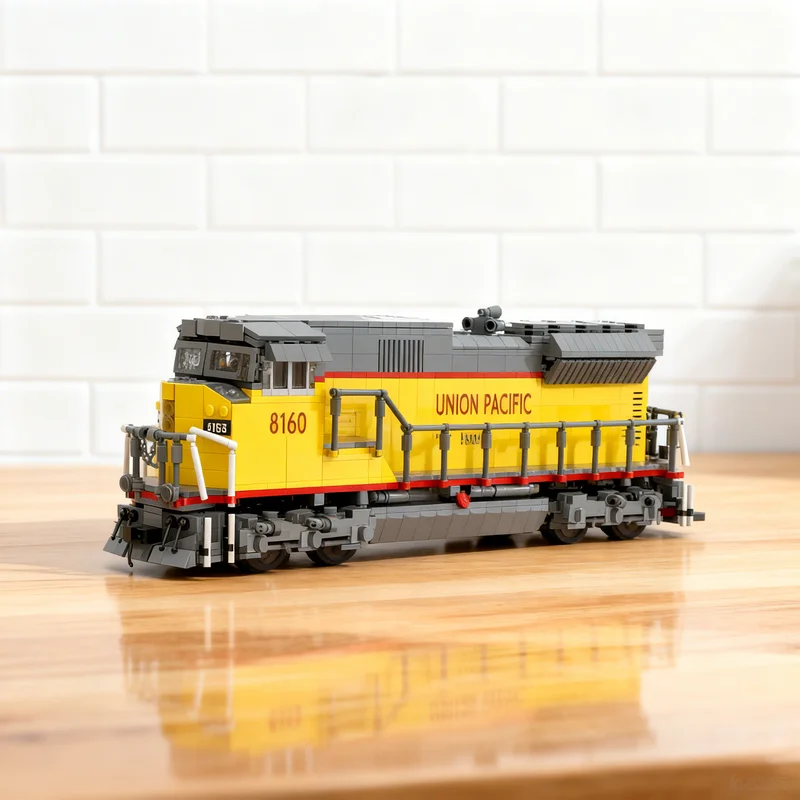2230pcs MOC EMD SD90 43MAC Union Pacific Train Model Building blocks Architecture toys Christmas gifts Education Kids creative
2230pcs MOC EMD SD90 43MAC Union Pacific Train Model Building blocks Architecture toys Christmas gifts Education Kids creative