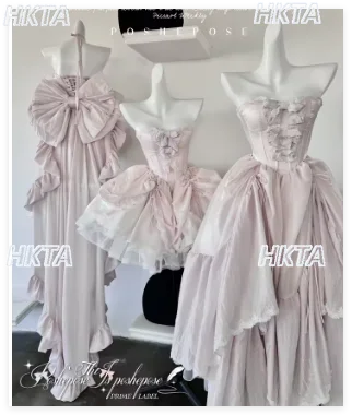 Romantic French Elegant Girl's Princess Dress 2026 Summer New Sweet Cute Bow Strapless Lace Ball Gown Dress Slim Mini Sexy Dress
Romantic French Elegant Girl's Princess Dress 2026 Summer New Sweet Cute Bow Strapless Lace Ball Gown Dress Slim Mini Sexy Dress