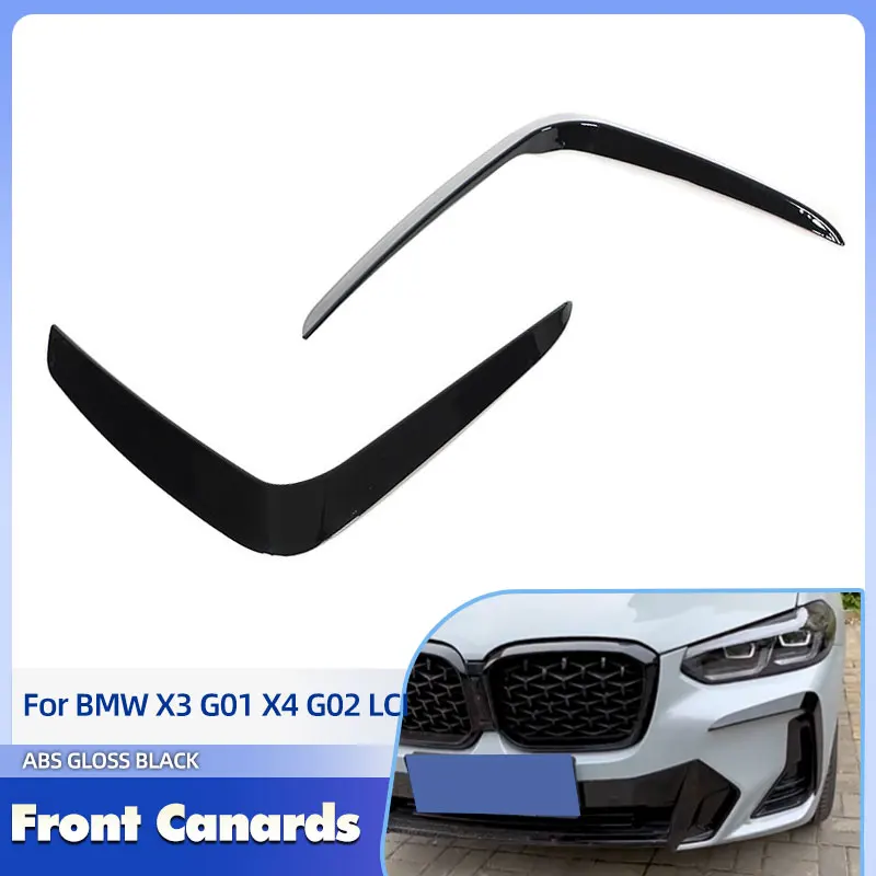 Car Front Air Vents Trims ABS Gloss Black for BMW X3 G01 X4 G02 LCI 2021-2024 Racing Front Fog Light Canards Fins Body Kits
Car Front Air Vents Trims ABS Gloss Black for BMW X3 G01 X4 G02 LCI 2021-2024 Racing Front Fog Light Canards Fins Body Kits