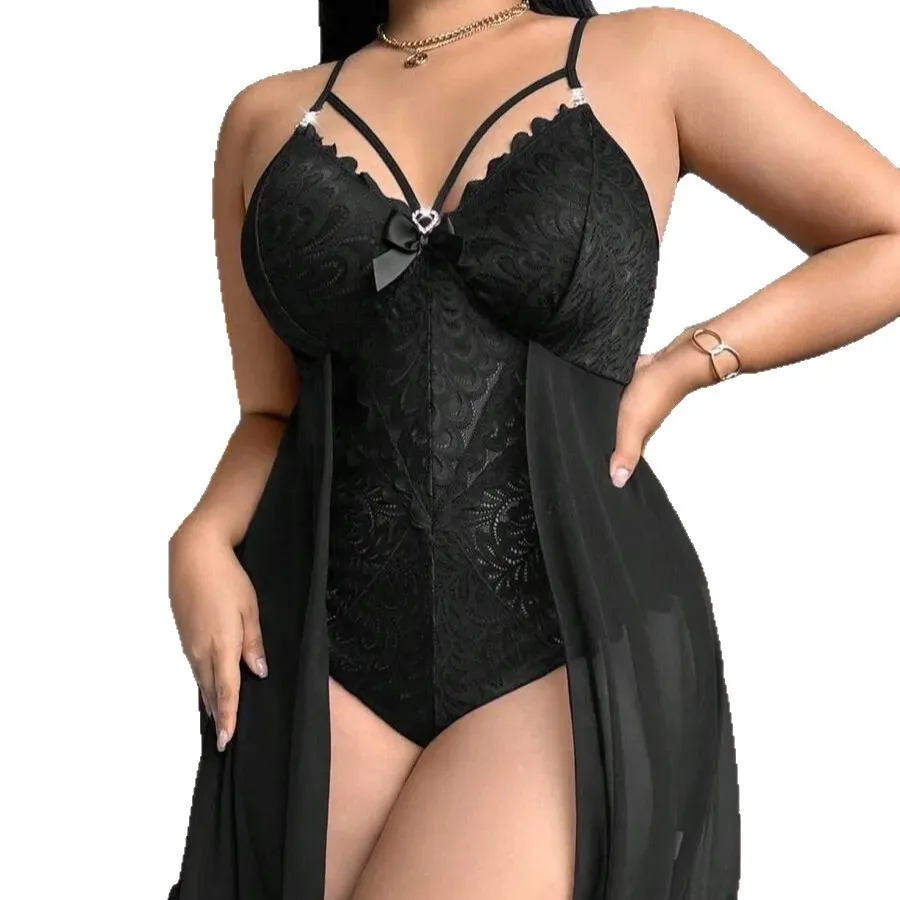 Sexy women dress nightwear hot erotic plus-size lingerie for plus-size women, lace bodysuit pajama casual thin Pure Desire RWX5
Sexy women dress nightwear hot erotic plus-size lingerie for plus-size women, lace bodysuit pajama casual thin Pure Desire RWX5
