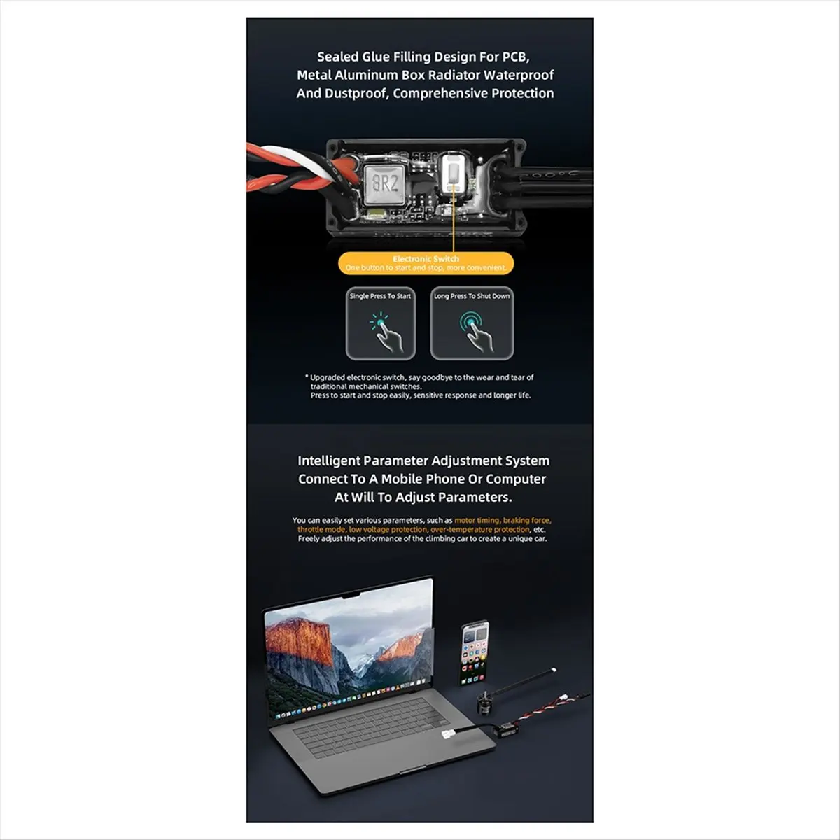 1520 Motor Kit for RC Climbing Car 2-3S High-Performance Brushless Power
1520 Motor Kit for RC Climbing Car 2-3S High-Performance Brushless Power