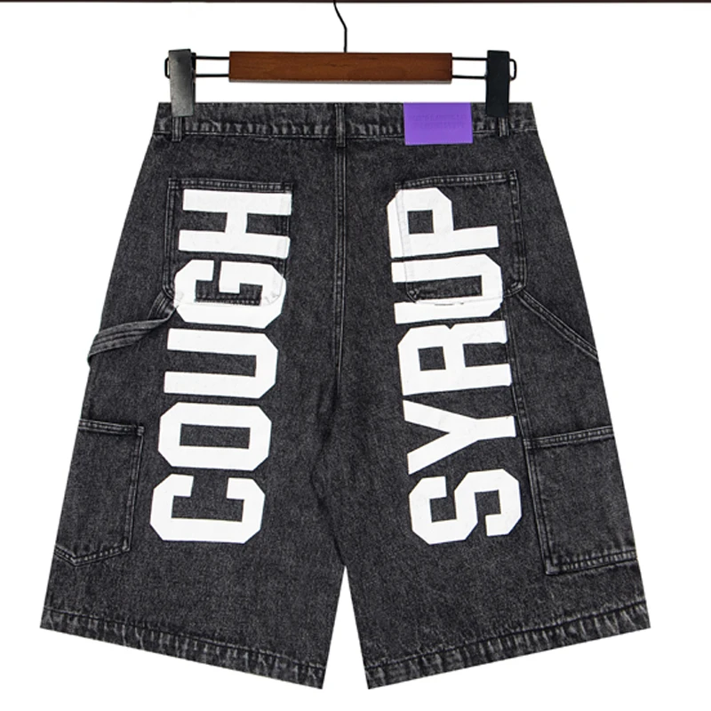 New THAT'S A AWFUL LOT OF COUGH SYRUP Denim Shorts Retro Casual Loose Sports Letter Print Jeans
New THAT'S A AWFUL LOT OF COUGH SYRUP Denim Shorts Retro Casual Loose Sports Letter Print Jeans