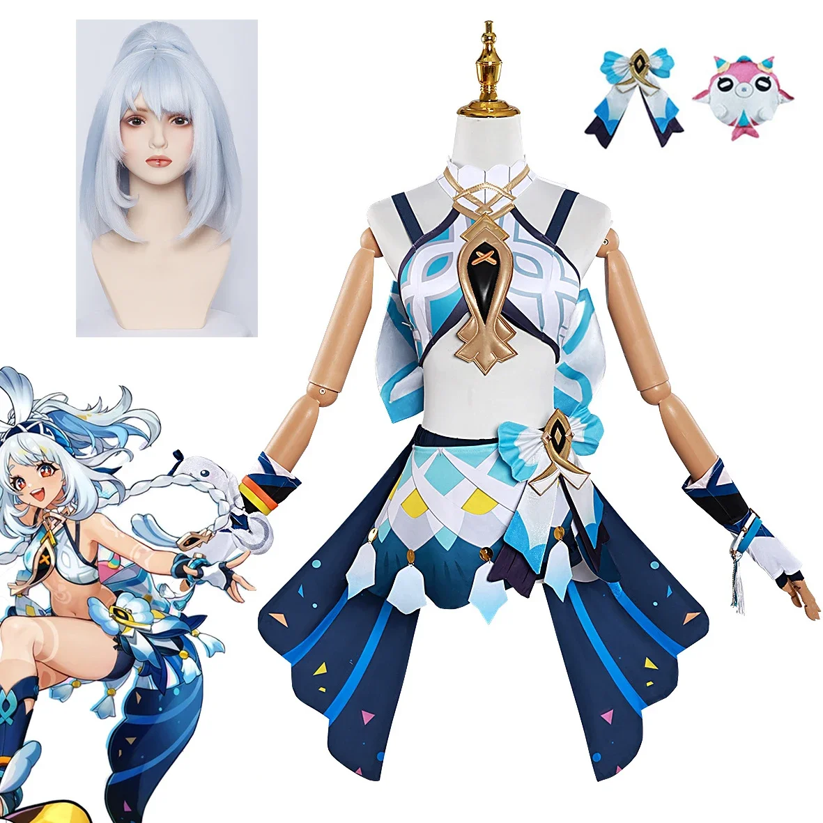 Game Genshin Impact Mualani Cosplay Costume Adult Women Girls Uniform Suit Halloween Outfit Party Performance Xmas
Game Genshin Impact Mualani Cosplay Costume Adult Women Girls Uniform Suit Halloween Outfit Party Performance Xmas