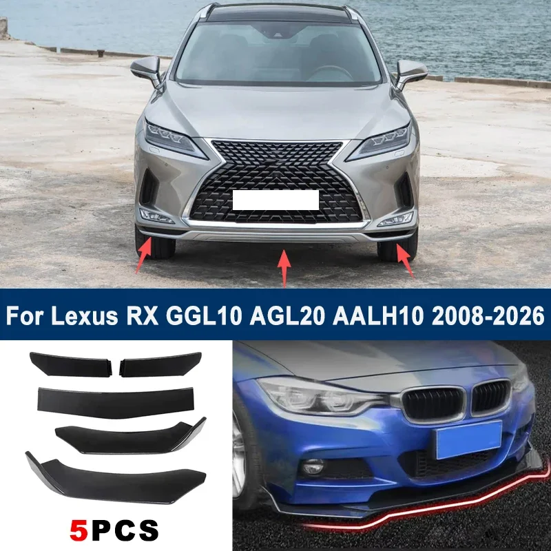 Adjustable 5Pcs Sectional Front Spoiler Lip For Lexus RX GGL10 AGL20 AALH10 2008-2026 Front Bumper Splitter Sport Body Kit
Adjustable 5Pcs Sectional Front Spoiler Lip For Lexus RX GGL10 AGL20 AALH10 2008-2026 Front Bumper Splitter Sport Body Kit