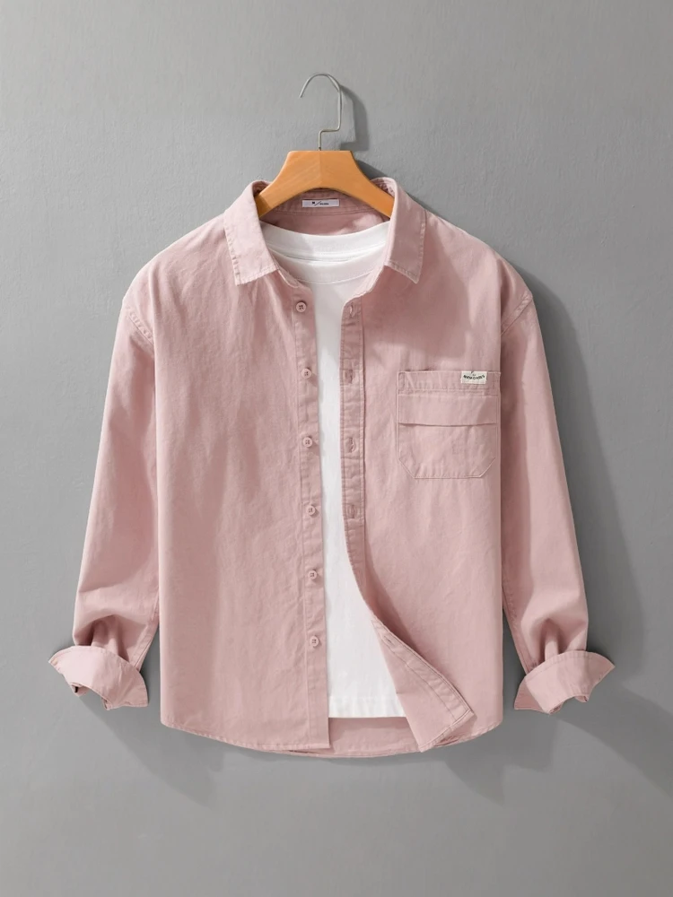 Ele Pink Long Sve Men's irt Casual Faionable Outerwear Spring Autumn New Sle Polyester Fiber Anti-UV Treaent
Ele Pink Long Sve Men's irt Casual Faionable Outerwear Spring Autumn New Sle Polyester Fiber Anti-UV Treaent