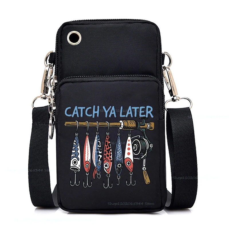 New Mobile Phone Bag Japanese-style Fish Print Anime Crossbody Bags for Men Women Fashion Fisherman Fishing Messenger Purse Bag
New Mobile Phone Bag Japanese-style Fish Print Anime Crossbody Bags for Men Women Fashion Fisherman Fishing Messenger Purse Bag